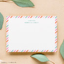 Search for pink stripes note cards Border