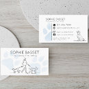 Search for dog paw print business cards Black and white