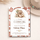 Search for cow print baby shower invitations Western