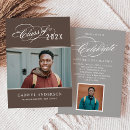 Search for brown graduation invitations High school graduation