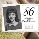 Search for 86th birthday invitations Modern