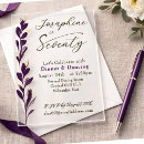 Search for plum birthday invitations Classic