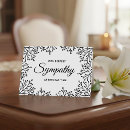 Search for black and white sympathy cards In loving memory