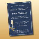 Search for blue and silver birthday invitations For him