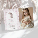 Search for rabbit birthday invitations Vintage cottage chic floral