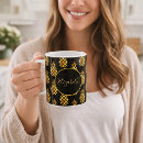 Search for gold pineapple mugs Elegant