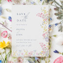 Search for wildflower save the dates Rustic