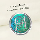 Search for silver monogram envelope seals Initials