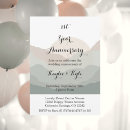 Search for 1st anniversary invitations Minimalist