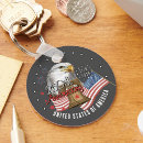 Search for us eagle key rings Red white and blue