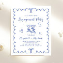 Search for french engagement party invitations Hand drawn