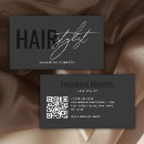 Search for grey business cards Hairdresser