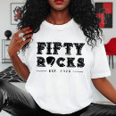 Search for 50th birthday rock tshirts Guitarist