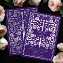 Search for royal purple and silver wedding invitations Elegant