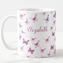 Search for pink butterfly mugs Elegant