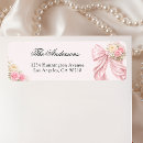 Search for bow return address labels Coquette