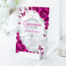 Search for fuchsia pink and silver invitations For her