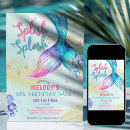 Search for 9th birthday invitations Pink and purple