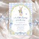 Search for bunny baby boy shower invitations Blue