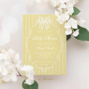 Search for yellow and white baby shower invitations Elegant