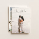 Search for beach wedding thank you cards Love and thanks