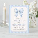 Search for blue bridal shower invitations Stripes