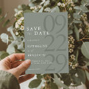 Search for sage green save the dates Minimal