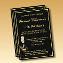 Search for black the 60th birthday invitations For him