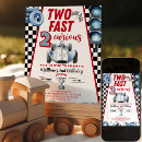 Search for 2 fast 2 curious birthday invitations Race on over