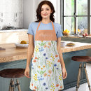 Search for blue wildflower aprons Chic floral pattern