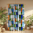 Search for stained glass shower curtains Mosaic