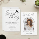 Search for black white graduation invitations Modern simple minimalist