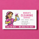 Search for cleaning lady business cards House cleaning service