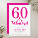 Search for 60 years old invitations Sixty and fabulous