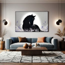 Search for black horse canvas prints Nature