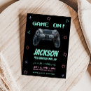 Search for video game party invitations Level unlocked