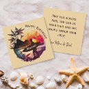 Search for beach at sunset birthday cards For him