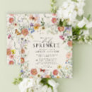 Search for floral baby sprinkle invitations Watercolor