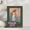 Search for retro wedding thank you cards Newlyweds