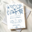 Search for sea baby shower invitations Blue