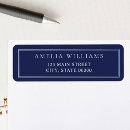 Search for blue mailing return address labels Modern