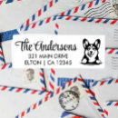 Search for corgi dog rubber stamps Return address