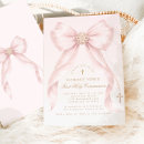 Search for pink first communion invitations Modern