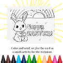 Search for colourful eggs cards Cute bunny rabbit