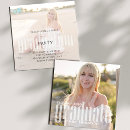 Search for two graduation invitations Trendy script typography