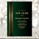 Search for black gold housewarming invitations Modern