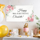 Search for 90th birthday banners Floral