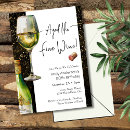 Search for fine wine invitations Watercolor