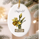 Search for daffodil christmas tree decorations Birth month flower