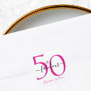 Search for 50th birthday party stickers Minimal typography simple